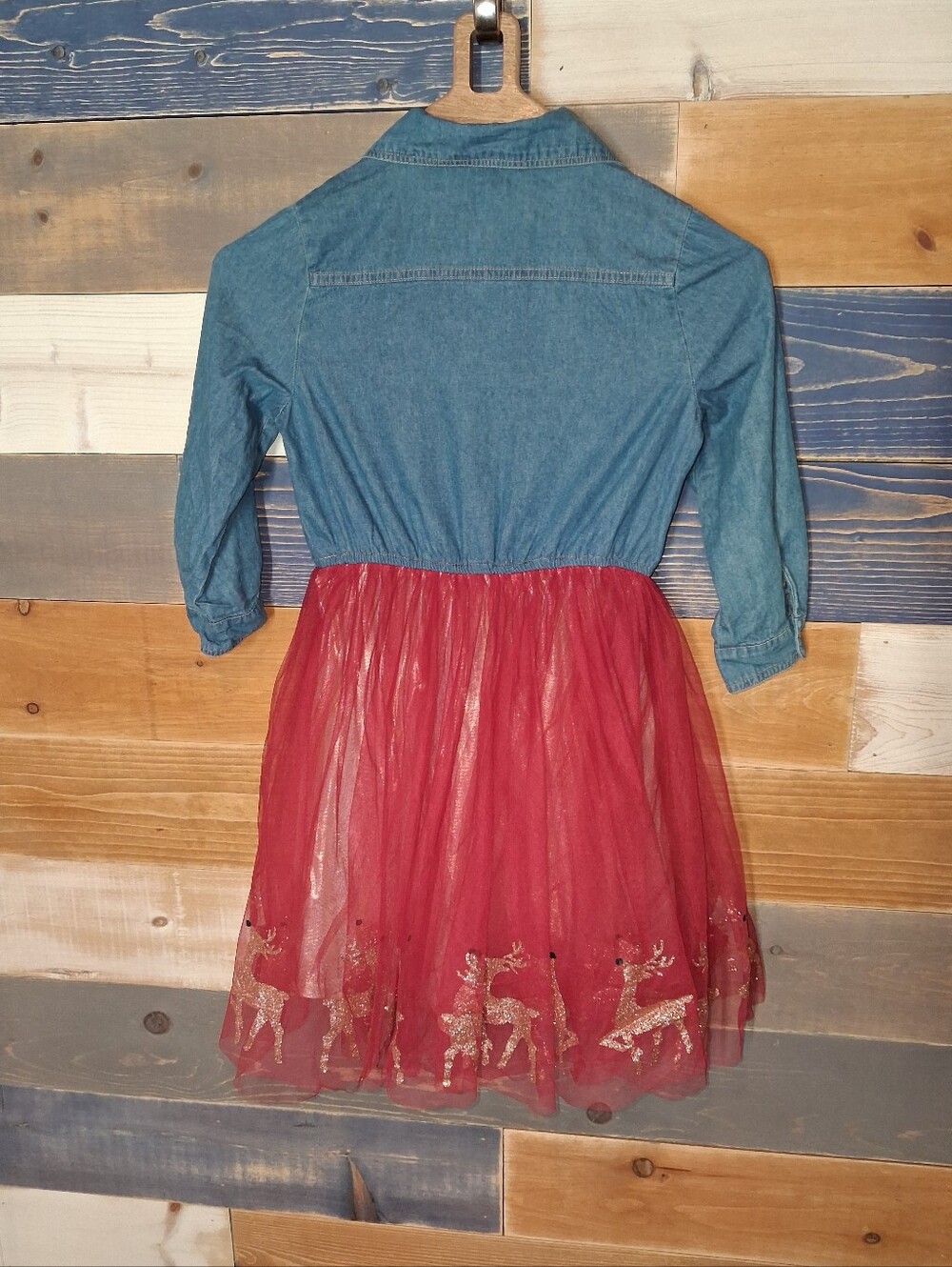Lilt Holiday Dress Tutu 10/12 Red Blue - Picture 4 of 6